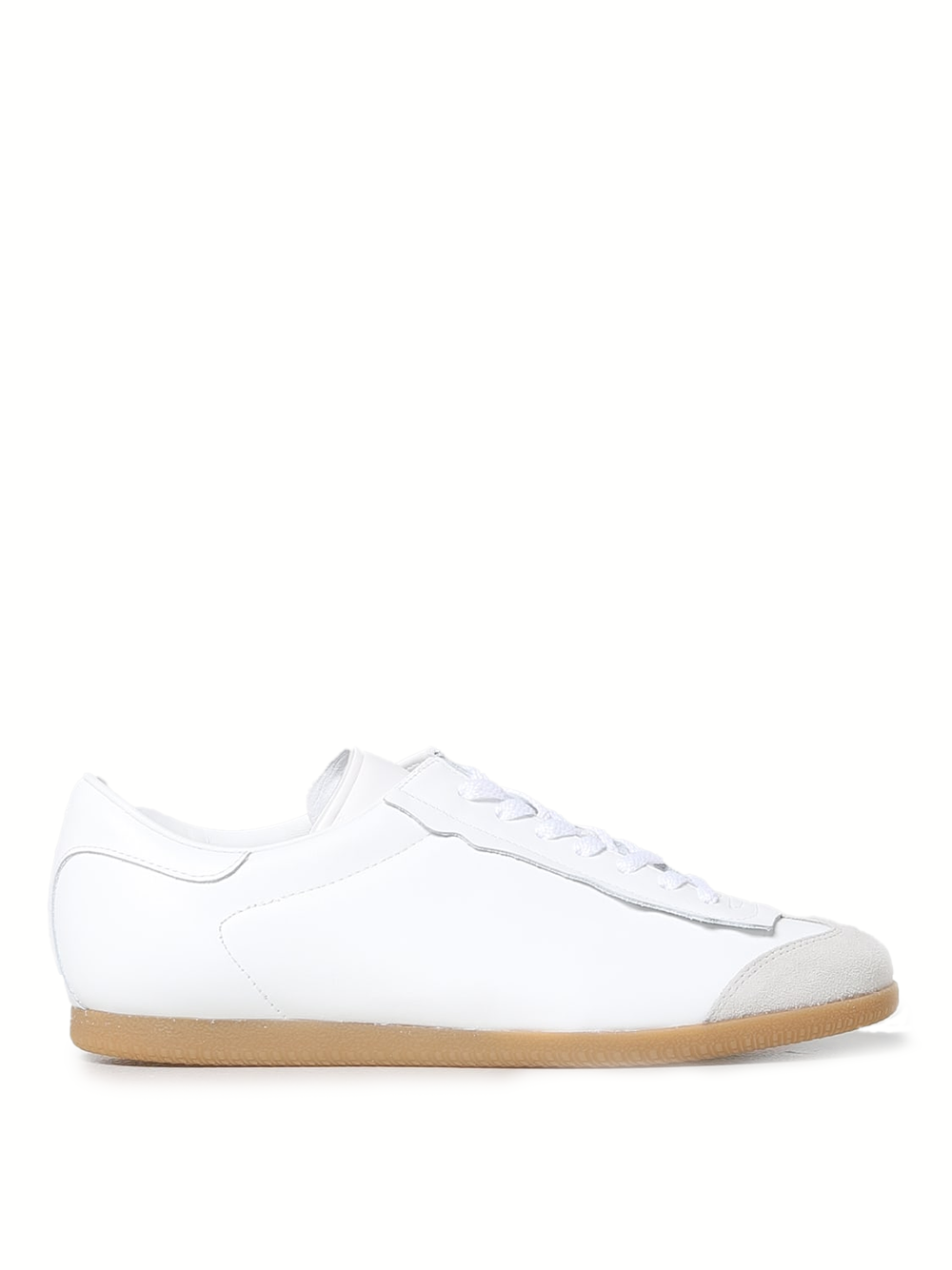 Maison Margiela Low Replica Leather And Suede Sneakers